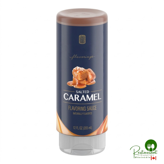Capra Salted Caramel Flavoring Sauce 12 fl. oz. By Prime - 6/Case