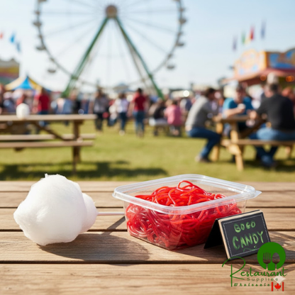 Gustaf's Strawberry Licorice Laces 2 lb. - 10/Case