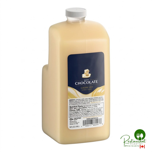 White Chocolate Flavoring Sauce 64 fl. oz. By Prime - 6/Case