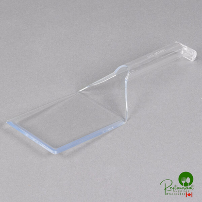 Fineline 3313-BK Platter Pleasers 10" Black Disposable Spatula - 48/Case