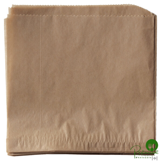 Get Enterprises 4-T4000 7" x 7" Brown Double-Open Bag - 2,000/Case