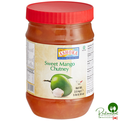 Ashoka Sweet Mango Chutney 5.51 lb. - 4/Case