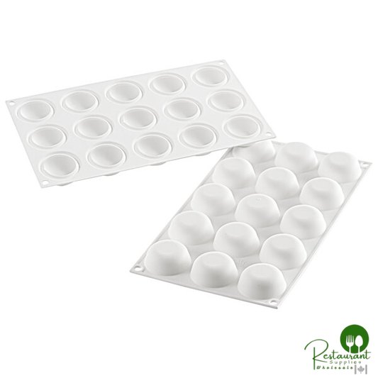 Silikomart GLOBE 26 15 Compartment Silicone Baking Mold with Border - 1 11/16" x 1 11/16" x 13/16" Cavities