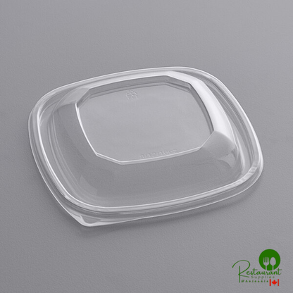 Clear PET Plastic Dome Lid for 8, 12, and 16 oz. Square Bowls By Prime - 500/Case