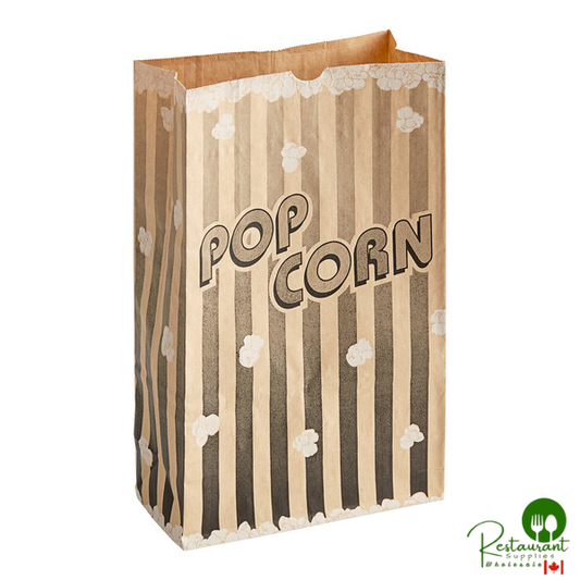 Bagcraft Packaging 300614 7 1/2" x 3 1/2" x 11 3/4" 170 oz. EcoCraft Popcorn Bag - 250/Case