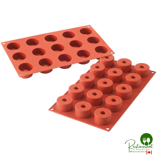Silikomart SF162 SiliconFLEX 15 Compartment Sushi Roll Silicone Baking Mold - 1 9/16" x 1 9/16" x 15/16" Cavities