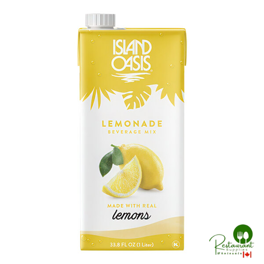 Island Oasis Lemonade Beverage Mix 1 Liter - 12/Case