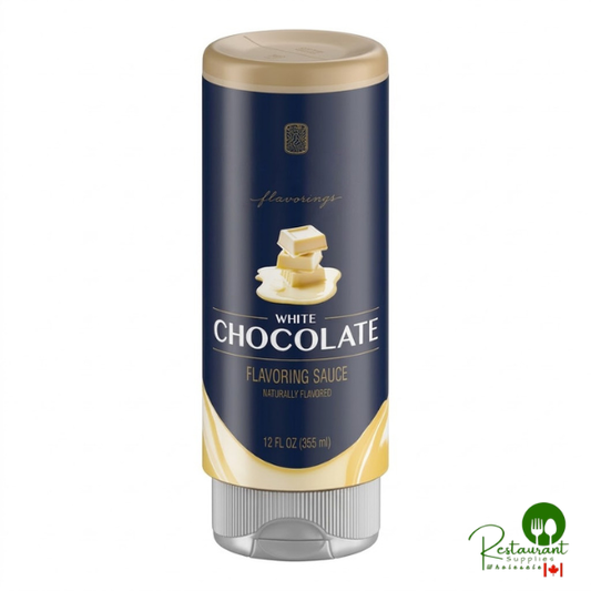 White Chocolate Flavoring Sauce 12 fl. oz. By Prime - 6/Case