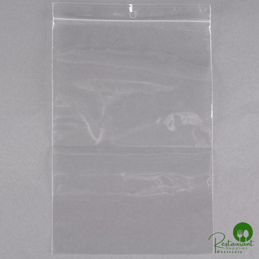 LK Packaging Plastic Food Bag 6" x 9" Seal Top with Hang Hole - 1,000/Box