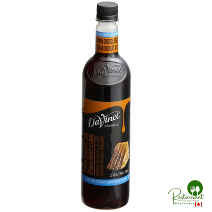 DaVinci Gourmet Sugar-Free German Chocolate Cake Flavoring Syrup 750 mL - 4/Case