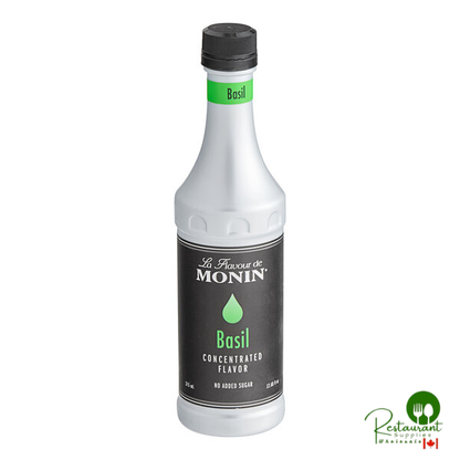 Monin Basil Concentrated Flavor 375 mL - 4/Case