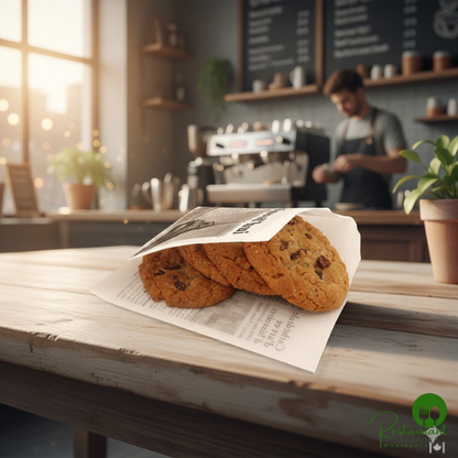 Get Enterprises 4-T1050 5 1/2" x 5 1/2" French Newsprint Double-Open Bag - 2,000/Case