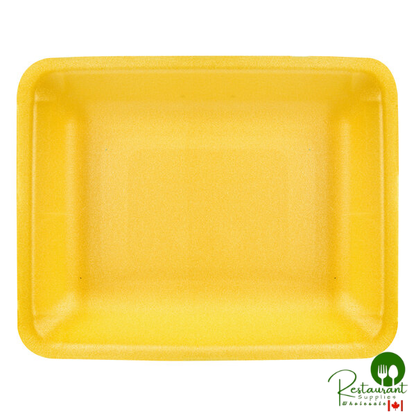 CKF 87899 (#4PR) Yellow Foam Meat Tray 9 1/4" x 7 1/4" x 1 1/4" - 500/Case