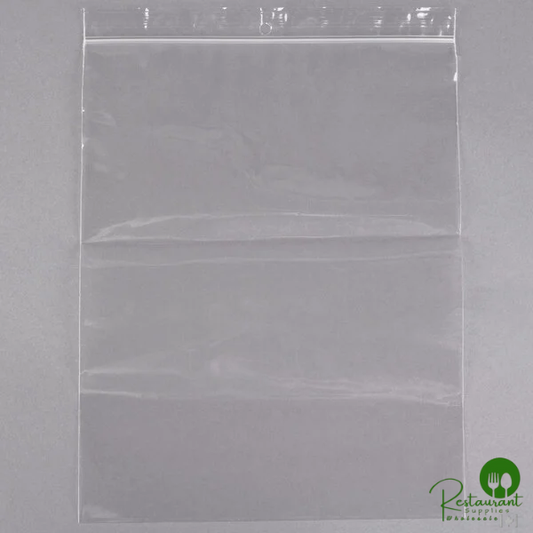 LK Packaging Plastic Food Bag 8" x 10" Seal Top with Hang Hole - 1,000/Box