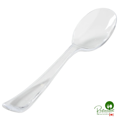 Fineline 3322-BK Platter Pleasers 10" Black Heavy-Duty Disposable Serving Spoon - 100/Case