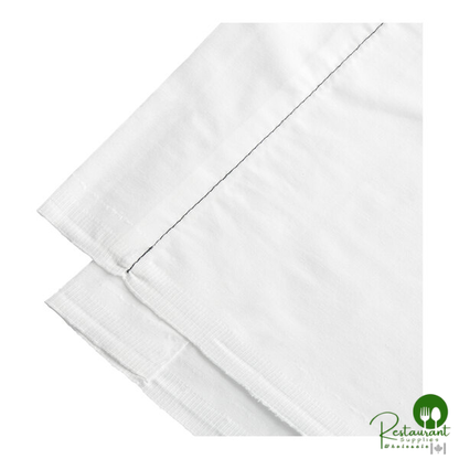1888 Mills Dependability T-180 White XL Cotton / Polyester Flat Sheet - 12/Case