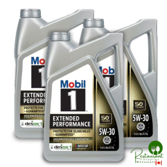 MOBIL 1 EP 5W30 5 – CASE OF 3 – 5 QUART BOTTLES