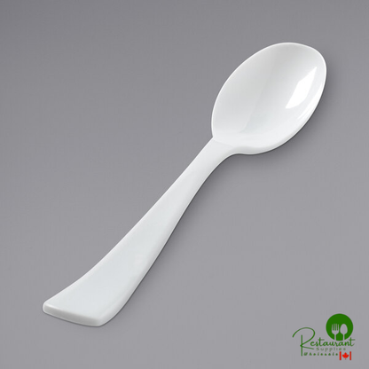 Fineline 3322-BK Platter Pleasers 10" Black Heavy-Duty Disposable Serving Spoon - 100/Case