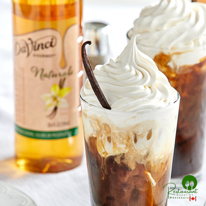 DaVinci Gourmet All-Natural Vanilla Flavoring Syrup 750 mL - 4/Case