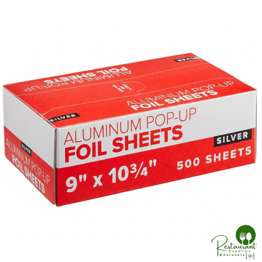 9" x 10 3/4" Food Service Interfolded Pop-Up Foil Sheets By Priime - 3,000/Case