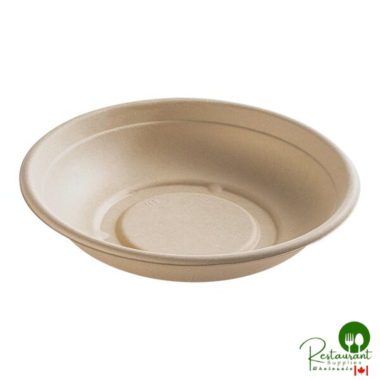 Fineline 43RB24 Conserveware 24 oz. Tan Bagasse Round Bowl - 300/Case