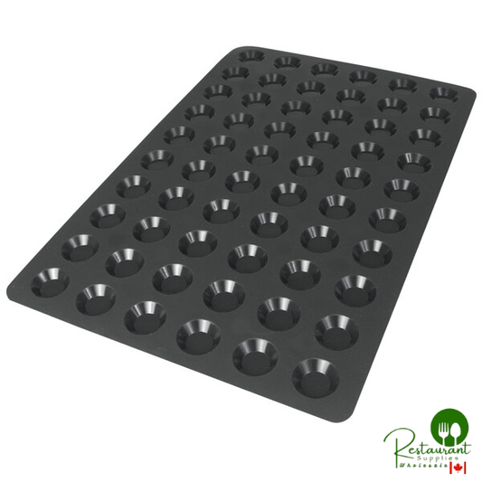 Silikomart SQ008 60 Compartment Mini Tartelettes Silicone Baking Mold - 1 3/4" x 1 3/4" x 5/8" Cavities