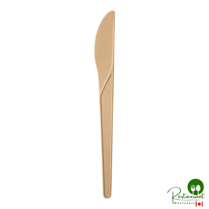 Eco-Products EP-S011BLK Plantware 6" Black Compostable CPLA Plastic Knife - 1,000/Case