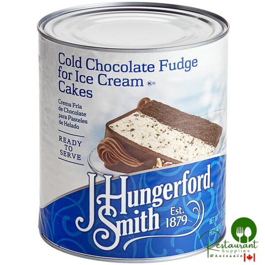 J. Hungerford Smith Cold Fudge for Ice Cream Desserts #10 Can - 6/Case