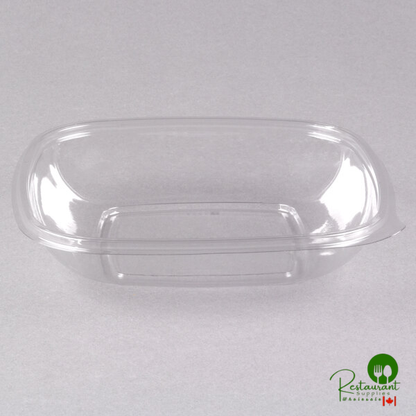 Sabert 18024B300 Bowl2 24 oz. Clear PET Square Deli / Catering Bowl - 300/Case