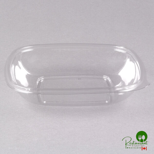 Sabert 18024B300 Bowl2 24 oz. Clear PET Square Deli / Catering Bowl - 300/Case | Canada