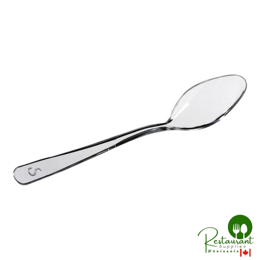Solia 3 15/16" Clear Plastic Mini Spoon - 10,000/Case