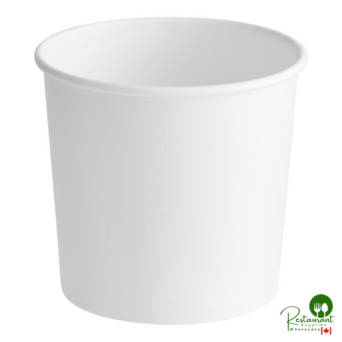26 oz. White Double Poly-Coated Paper Food Cup By Prime - 500/Case