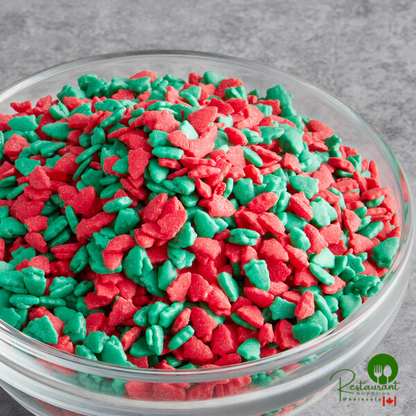 Mavalerio Red and Green Christmas Tree Sprinkles 25 lb.