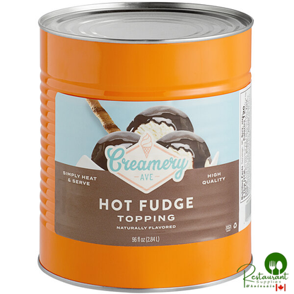 Creamery Ave. Hot Fudge Dessert / Sundae Topping #10 Can - 6/Case