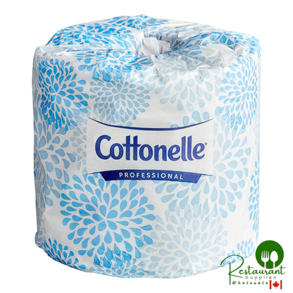 Cottonelle® Professional 4" x 4" Individually-Wrapped 2-Ply 451 Sheet Toilet Paper Roll - 60/Case
