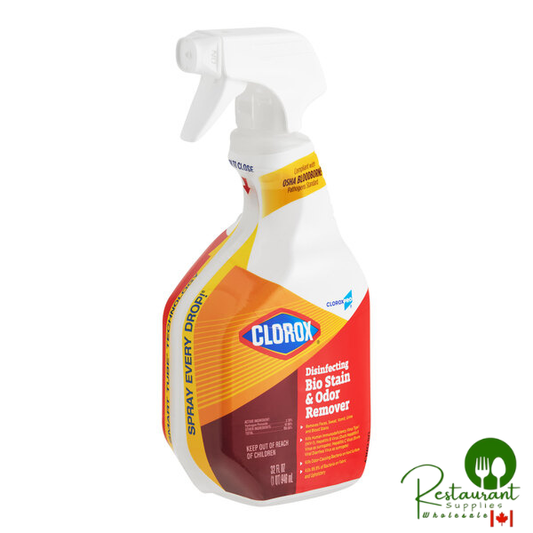 CloroxPro Clorox CLO31903 32 oz. Disinfecting Bio Stain and Odor Remover - 9/Case
