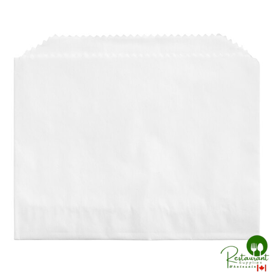 Bagcraft 4 1/2" x 3 1/2" White Grease-Resistant French Fry Bag - 2,000/Case