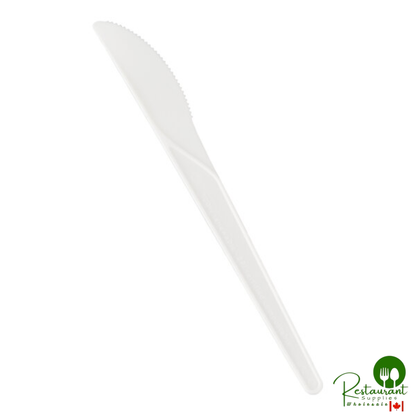Eco-Products EP-S011BLK Plantware 6" Black Compostable CPLA Plastic Knife - 1,000/Case
