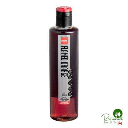 SHOTT Flamed Orange Concentrated Flavoring Syrup 1 Liter - 6/Case