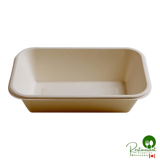 Fineline 43RCB24 Conserveware 24 oz. Bagasse Rectangular Bowl - 300/Case