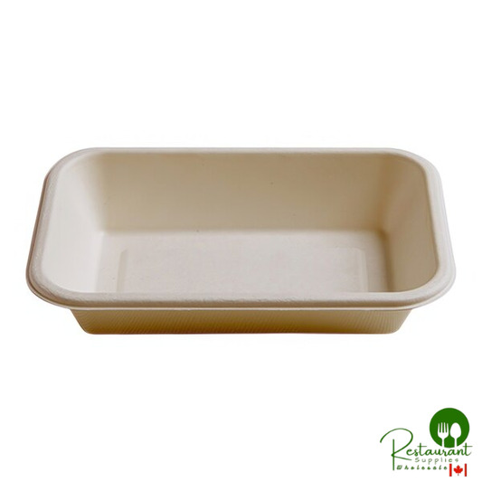 Fineline 43RCB16 Conserveware 16 oz. Bagasse Rectangular Bowl - 600/Case