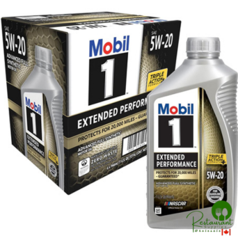 MOBIL 1 EP 5W20 – CASE OF 6 – 1 QUART BOTTLES