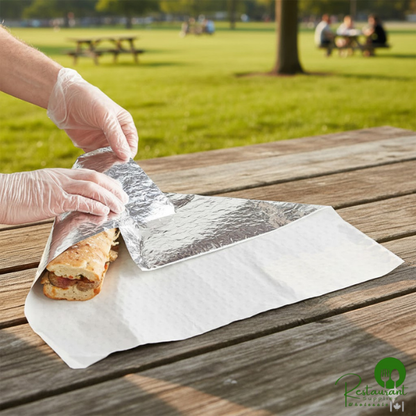 18" x 18" Insulated Foil Sandwich Wrap Sheets By Prime - 1,000/Case