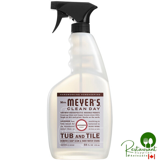 Mrs. Meyer's Clean Day 663009 33 fl. oz. Lavender Tub and Tile Cleaner - 6/Case