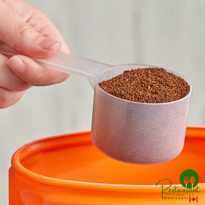 90 cc Polypropylene Scoop with Long Handle - 350/Case