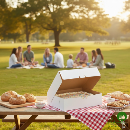 Southern Champion 19" x 14" x 5" White Half Sheet Cake / Bakery Box - 50/Case