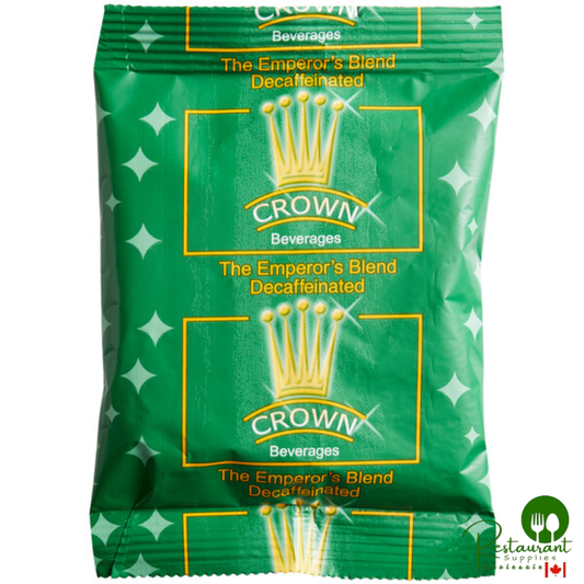 Crown Beverages Emperor's Blend Decaf Coffee Packet 2 oz. - 80/Case