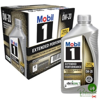 MOBIL 1 EP 0W20 – CASE OF 6 – 1 QUART BOTTLES
