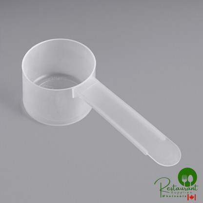 90 cc Polypropylene Scoop with Long Handle - 350/Case