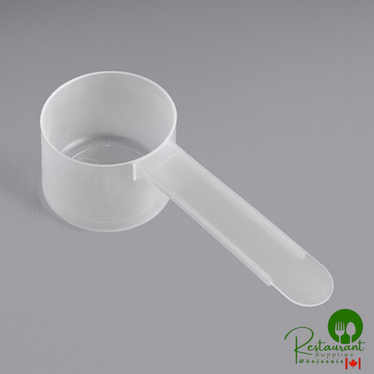 90 cc Polypropylene Scoop with Long Handle - 350/Case